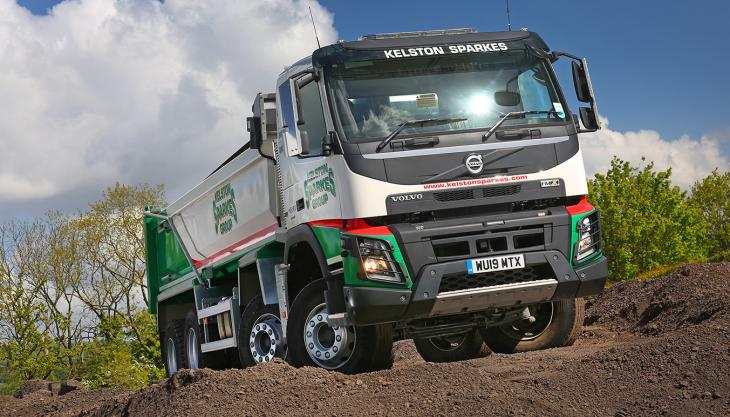 Bristol-based Kelston Sparkes Group have recommenced tipper transport after a gap of 14 years, with three Volvo FMX 8x4 rigids Volvo FMX truck