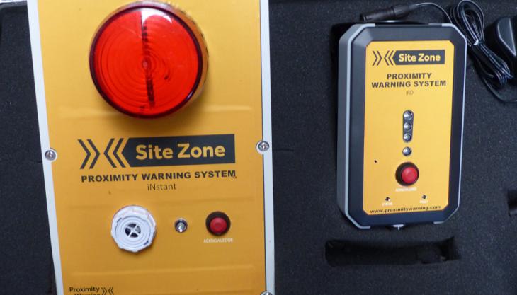 New OnGrade safety system offers proximity warning in an instant SiteZone INstant