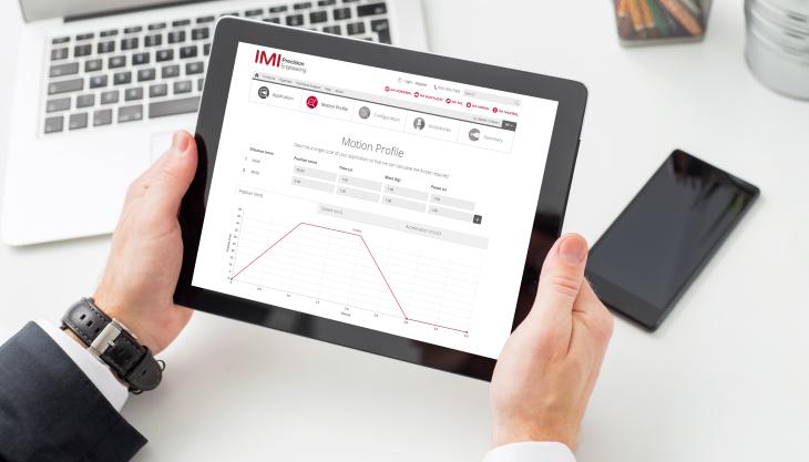 IMI Precision Engineering's new online application configuration tool Online configurator