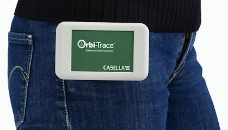 The body-worn Orbi-Trace smart tag from Casella Orbi-Trace
