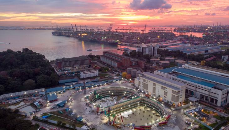 Pan-United delivered a total of 37,258 cubic metres of concrete in two continuous mass pours – enough to fill 14 Olympic-sized swimming pools Pan-United