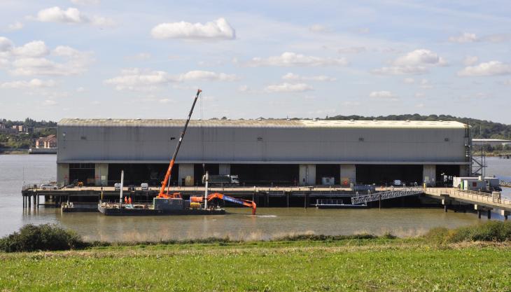 Part of Land & Water’s new jetty facility on the Thames Land & Water's new Thames jetty