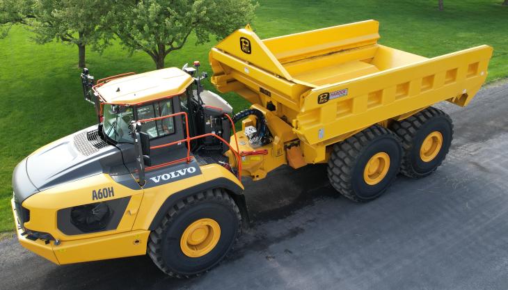 Volvo A60H articulated hauler with Philippi-Hagenbuch rear-eject body PHIL
