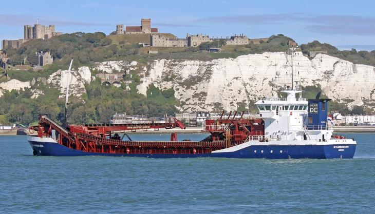Dover's booming trade in building materials has now been strengthened by an agreement between the Port and DC Aggregates DC Vlaanderen. Photo: Dover Strait Shipping