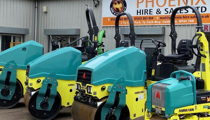 Ammann compaction equipment at Phoenix Hire & Sales in Cwmbran Ammann equipment
