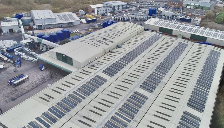 FUCHS’ Stoke HQ covered in solar panels FUCHS HQ