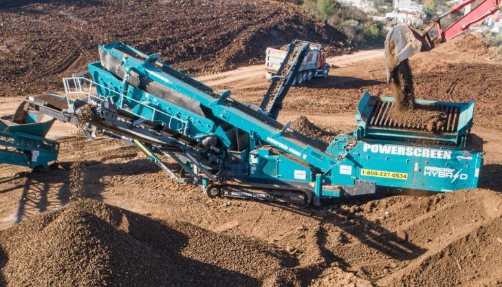 Powerscreen Chieftain 1700X triple-deck screener