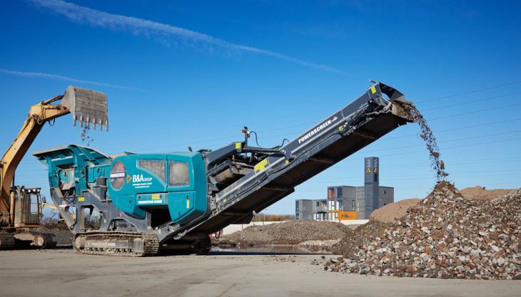 Bristol and Avon Group invest in new Premiertrak R400X to meet increased demand of recycled products Powerscreen Premier R400X jaw crusher