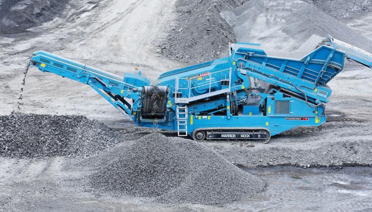 New Warrior 1400X aggregate screen from Powerscreen Powerscreen Warrior 1400X