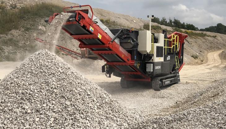 Sandvik QJ241 mobile jaw crusher