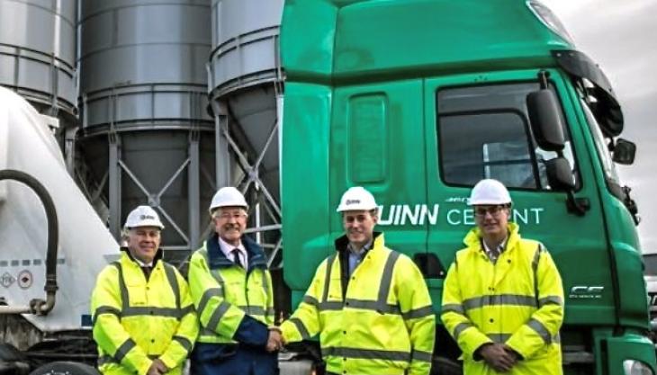 Quinn Cement open new export facility at Warrenpoint Harbour Quinn Cement