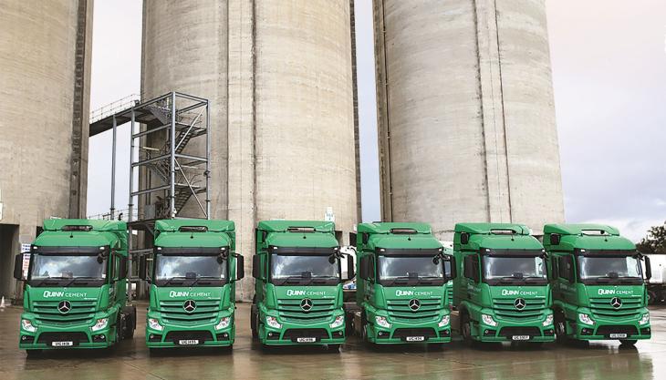 Quinn's latest delivery of Mercedes Actros 2445 LS tractor units Quinn trucks