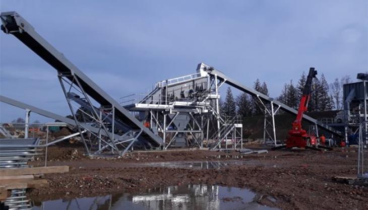 R Collard open new aggregate processing plant DUO aggregate processing plant