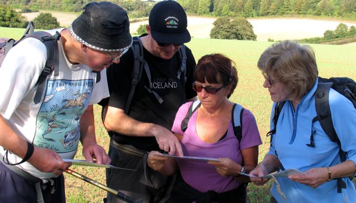 Ramblers map reading