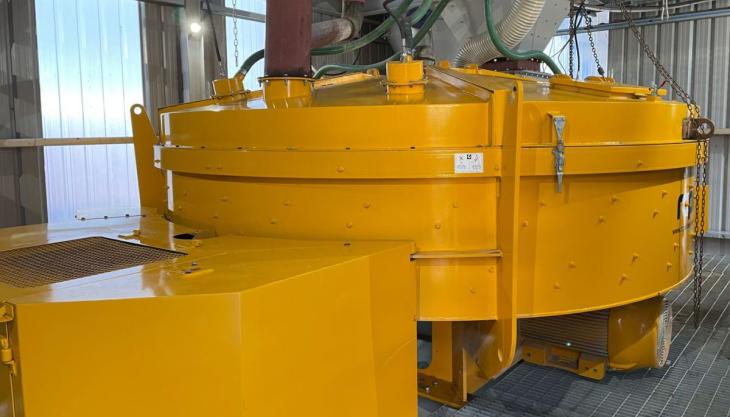 Eco Readymix's new Rapid R3000 pan mixer Rapid R3000 pan mixer