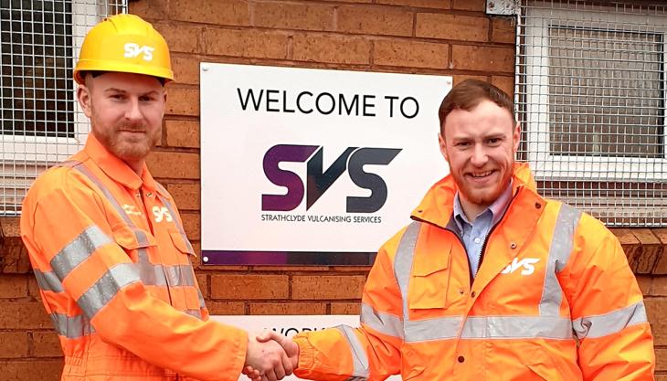 SVS director Iain Barral welcomes Rea Cardwell to the team Rea Cardwell and Iain Barral