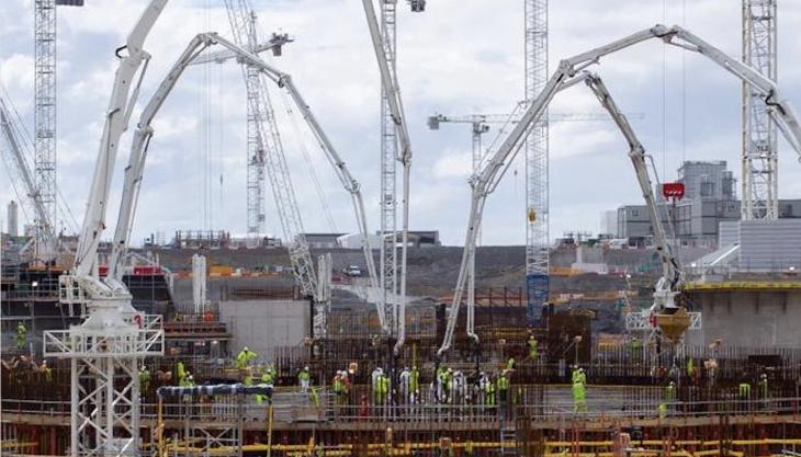 Record continuous concrete pour at Hinkley Point C Record continuous concrete pour at Hinkley Point C