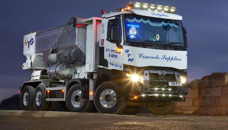 Renault Trucks Range C 8x4 with volumetric mixer body Renault Trucks Range C 8x4