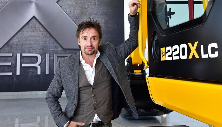 Richard Hammond visits JCB Richard Hammond