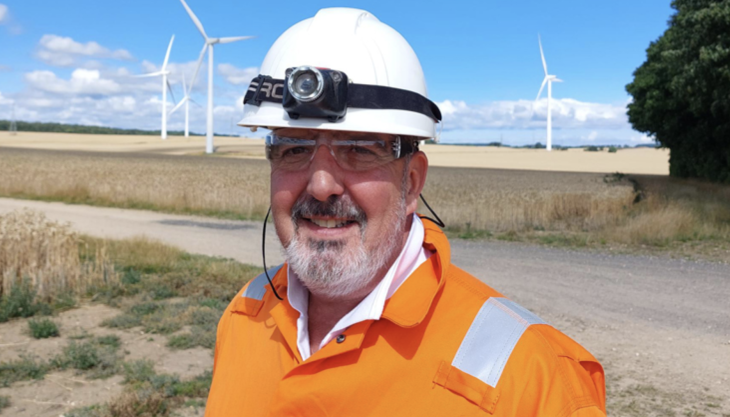 Richard Warrior, windfarm manager with Banks Renewables Richard Warrior