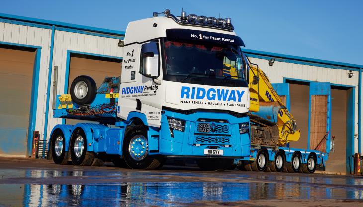 Ridgway Rentals have taken delivery of two new 70-tonne Renault Trucks T520 6x2 tag-axle tractors Renault Trucks