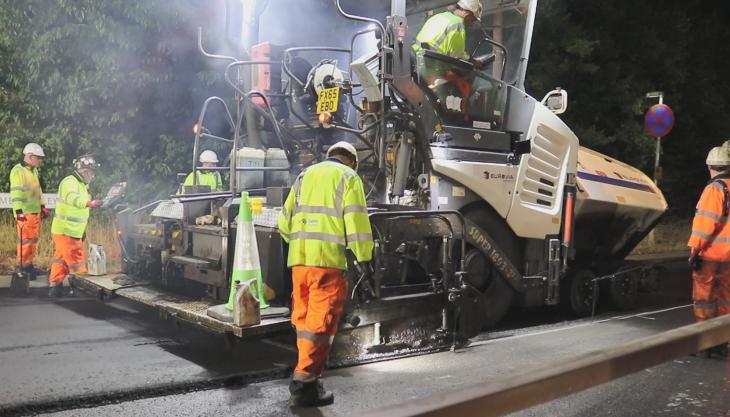 Gipave surfacing trial in Chelmsford, Essex Ringway Jacobs