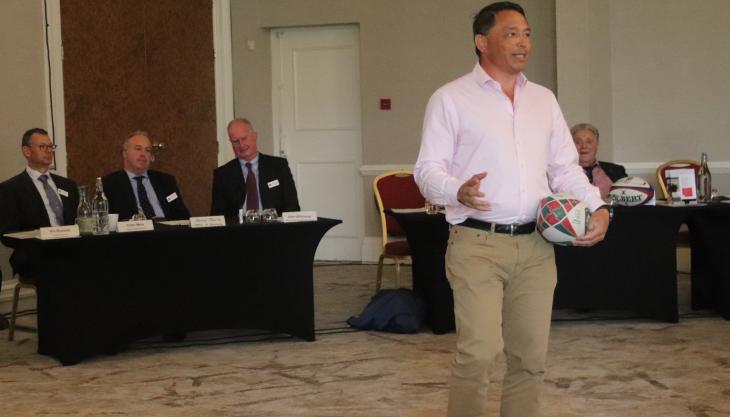 Keynote speaker and former England rugby international, Rory Underwood MBE Rory Underwood