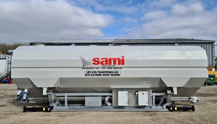 Utranazz have added the new Sami 37/DE-B 50-tonne (OPC) horizontal silo to their product range Sami 50-tonne horizontal silo
