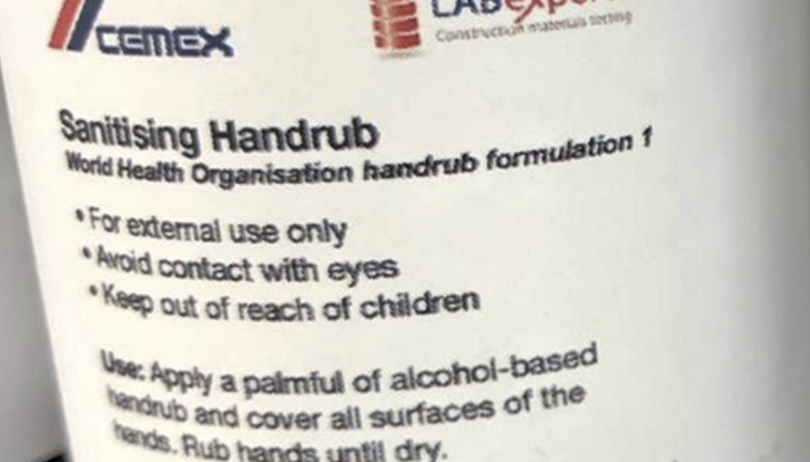 CEMEX hand sanitiser Hand sanitiser