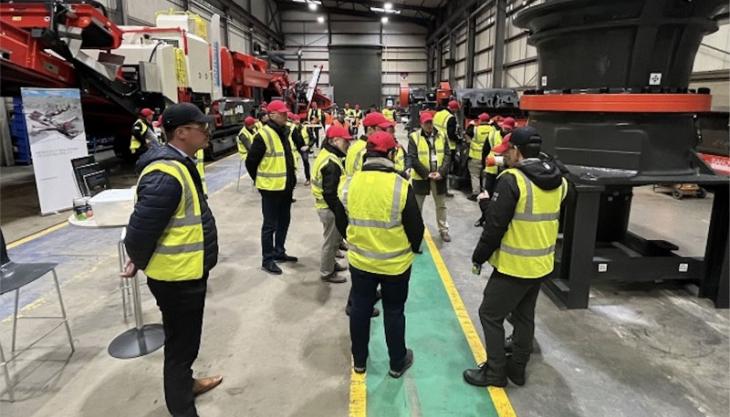 Attendees were taken to Sandvik’s Centre of Excellence in Ballygawley for a Product Fair Factory tour
