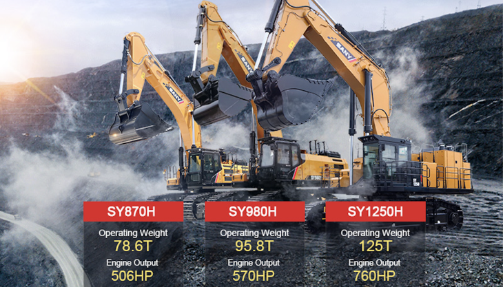 SANY excavators