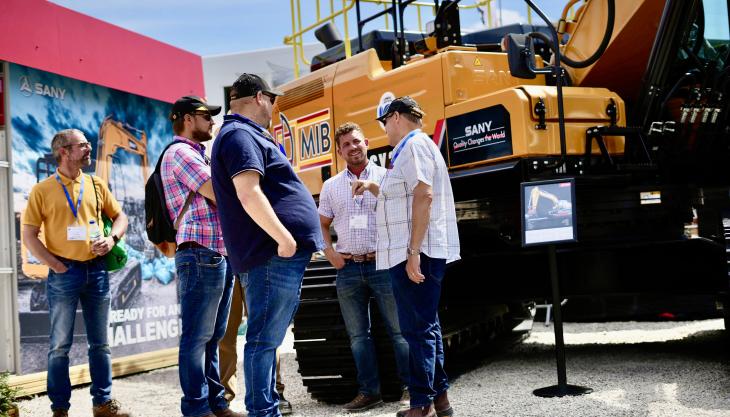 SANY welcomed a huge number of visitors to their stand over the three days of Hillhead 2022 SANY