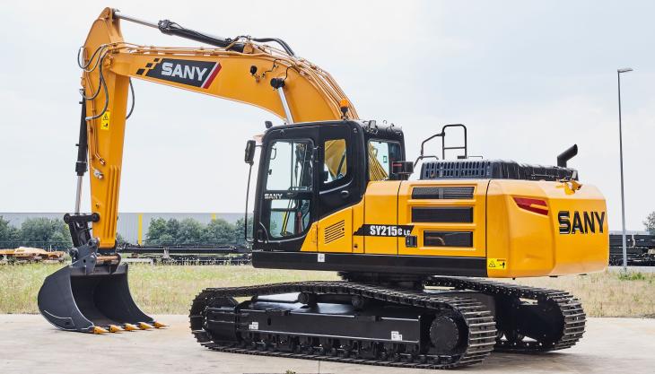 The new Stage V SANY SY215C excavator Stage V SANY SY215C excavator