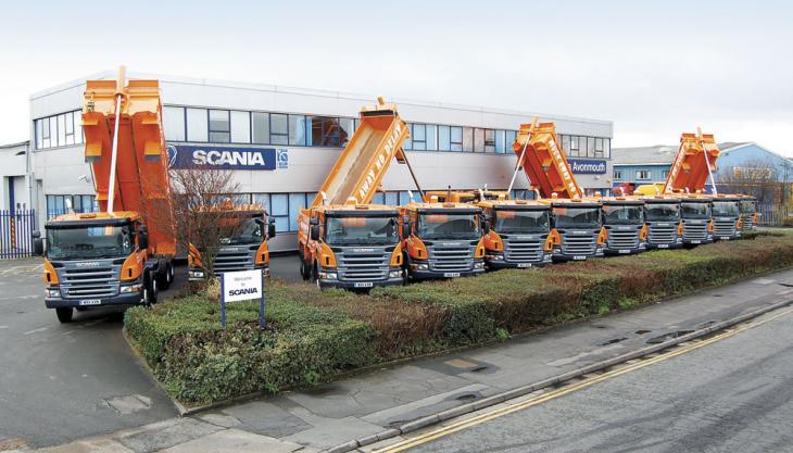 New Scania tippers for Bristol & Avon Transport & Recycling Scania tippers