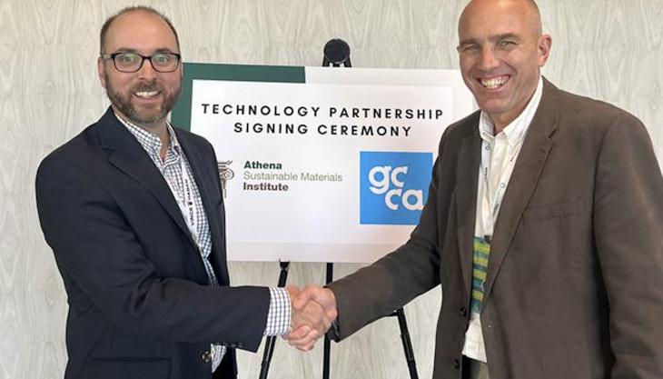 L-R: James Salazar and Andrew Minson at the partnership signing ceremony James Salazar and Andrew Minson