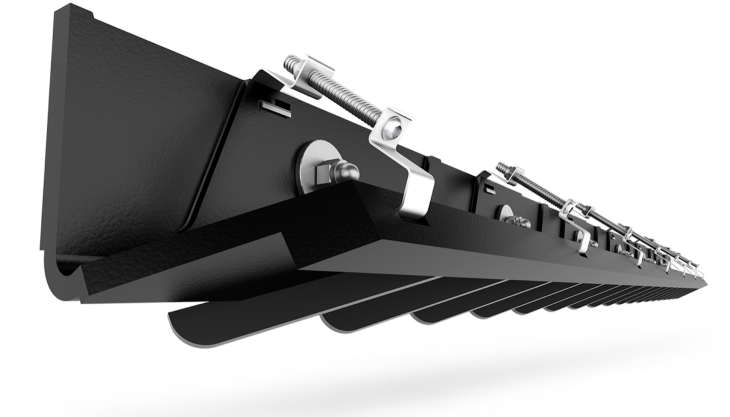 AirScrape conveyor belt skirting AirScrape conveyor belt skirting