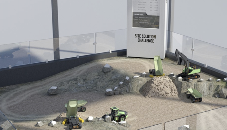 Miniature model of the Volvo Electric Site concept Volvo Electric Site concept