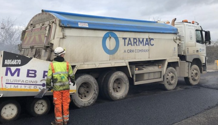 AgeSafe bitumen trial in Northamptonshire Tarmac