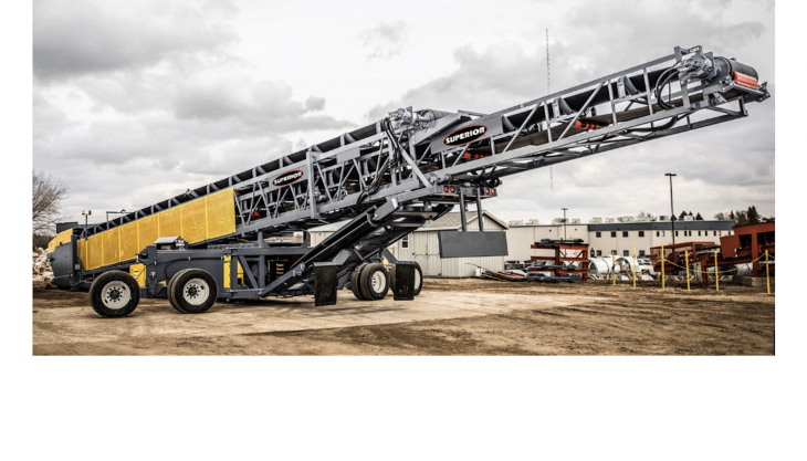 Self-contained TeleStacker Conveyor from Superior Industries TeleStacker conveyor
