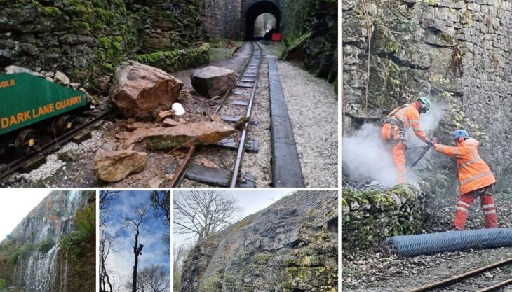 Tarmac-funded clean-up and remediation work on the Steeple Grange Light Railway in Derbyshire Steeple Grange Light Railway