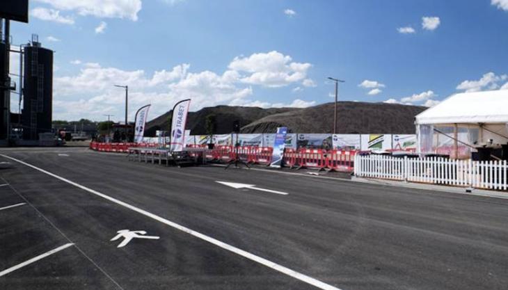 The new car park at Brumath Enrobés’s asphalt production plant in Bas-Rhin, Alsace, France Shell Bitumen CarbonSink