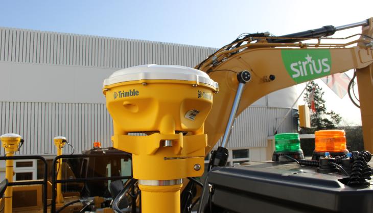 The Sirius Group have invested heavily in new Trimble site technology solutions across their fleet Trimble machine control solution for The Sirius Group
