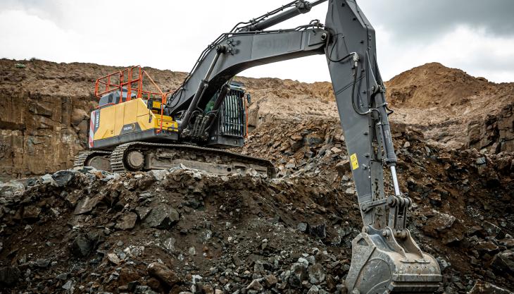 Volvo EC480E long-reach excavator