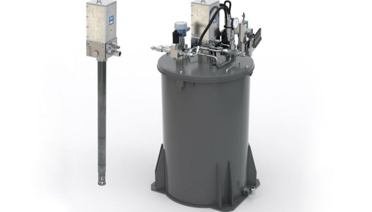 SKF's new BPH30 hydraulic barrel pump for large automatic lubrication systems SKF BPH30 pump