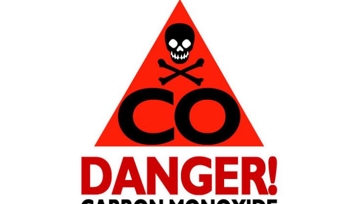 Carbon monoxide warning sign Carbon monoxide warning sign