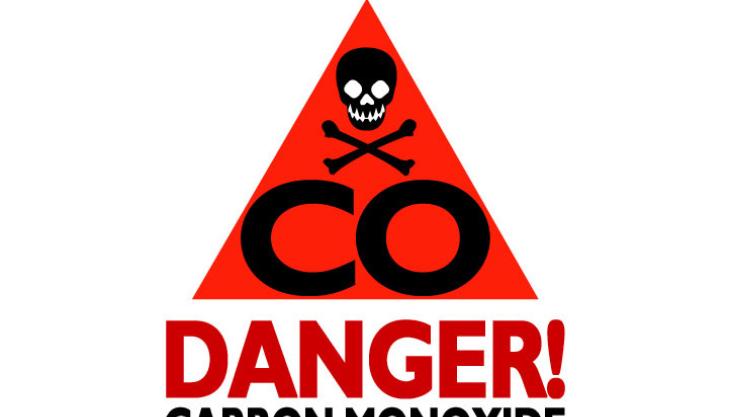 Carbon monoxide warning sign