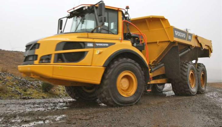 One of A&L McCrae's new Volvo A30G articulated haulers Volvo A30G dumptruck