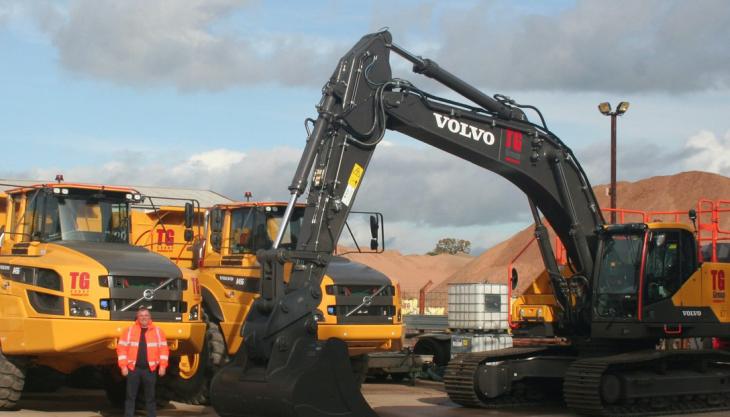 Volvo machines for Tudor Griffiths Group