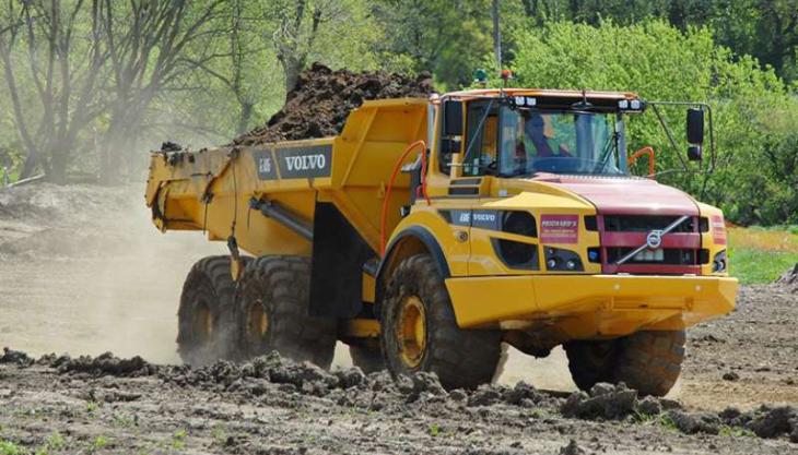 Prichards' new Volvo A30G articulated hauler Volvo A30G dumptruck