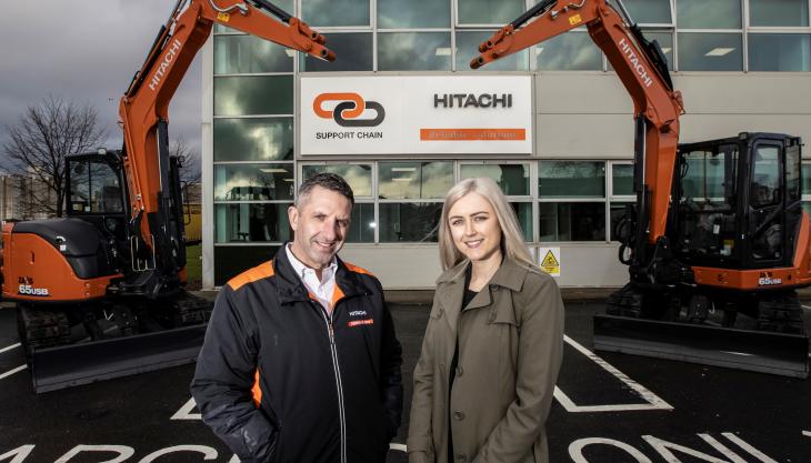 L–R: Stephen Creaser, director of product support at HCMUK, and Olivia Brown, solicitor with Ward Hadaway Stephen Creaser and Olivia Brown